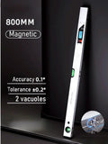 NEW 40cm/60cm/80cm Electronic Digital Display Aluminum Alloy Angle Incometer Laser Infrared Magnetic Level Ruler