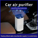 1pc Portable Car Air Purifier with USB Type-C, 3 Speeds, and Night Light