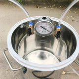 Vacuum saturated cylinder device experimental testing equipment stainless silicone defoaming barrel carbon fiber resin collector