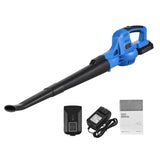 20V Cordless Electric 2-Speed Control 60MPH/ 130MPH Power Leaf Blower Sweeper with Extension Tubes 2.0Ah Battery