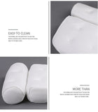 Bathroom Fashion Breathable 3D Mesh Fabric PVC Sucker Spa Bath other Function Bathtub Pillows for Tub with Hook
