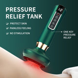 Electric Cupping with 12 Gear Suction and Heating. Guasha Scraping EMS Body Massager. Vacuum Suction Fat Burner Slimming.