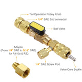R134A Shut-Off Ball Adapter 270Pcs Car Air Conditioning O Rings Set R410A R22 Vae Core Remover Installer Tool kit