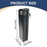 E-bike Box Case Indoor Battery 1865 Lithium Accessories Holder Large Capacity Replacement 390*110*76mm
