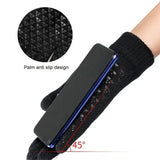 Winter Warm Windprooll Finger Knitted Gloves with Touch Screen for Outdoor Cycg Motorcycle Skiing Hand Warmer Accessories
