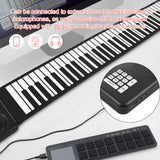 88 Key Portable Handroll Environmental Silicone Foldable Practice Professional Electronic Piano