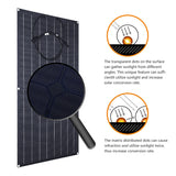 300W/600W Flexible Monocrystalline Solar Panel Kit - 18V Power Charger for Outdoor Camping, Yacht, Motorhome, Car, RV, Boat