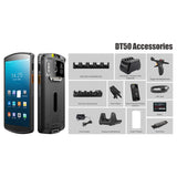 Urovo DT50S 11 pdas red handheld mobile computer pda android barcode scanner with RFID reader