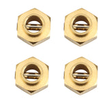 Brass Portal Drive Axle Housing Steering Knuckle Caster Block Set For 1/10 RC Crawler Traxxas TRX4 TRX6 Upgrade Parts