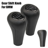 1Pc Car Gear Shift Knob Leather For 1 3 5 6 Series E30 E32 E36 E39 E46 E60 E83 E84 E87 E90 E53 F30 Z5 5/6 Speed X1 X3 X5 M