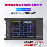 NEW 4 Inch LiteVNA 6GHz Vector Network 50KHz~6.3GHz Antenna Analyzer 4” TFT LCD Shortwave MF HF VHF 0.3.1 Version VNA