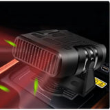 12V/24V Portable Car Heating Coog Window Defroster Deer 2-in-1 Electric Heater Fan Anti Fog Device Accessory