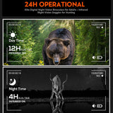 Digital Night Vision Binocular 1080P Large Screen 5W Infrared IR Night Vision Goggles Camera Video Recording for Outdoor Hunting