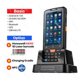 Handheld PDA 1D 2D Honeywell Barcode Scanner QR Code Reader Data Collector Terminal for Inventory Warehouse 4G GPS Android 8.1