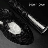 50*152cm Vinyl Wrap Carbon Fiber Sticker Auto Color Changing Film Car Styg Decals Matte Black DIY PET Cover Roll