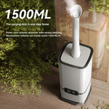 16L Air Filled Humidifier with Tube 200 sq M Supplies Decorative US Adapter Mist Diffuser for Home Greenhouse Yoga