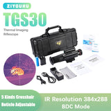 TGS30 Hunting Thermal Vision Sight Riflescope IR Tactical BDC Reticle 6 Color Palette Hotspot Tracking Thermal Imager Monoculars
