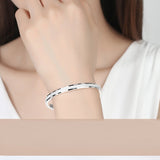 Simple Fashion 999 Sterling Silver Bracelet For Women
