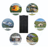 PET 18V 300W Solar Panel Kit Charger 12V Protable Flexible Solars Cells Battery Chargers for Camping Car RV Mobile Phone
