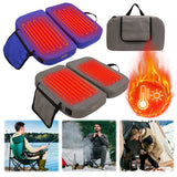 Electric Heated Waterproof Folding Heating Chair Pad Outdoor Camping Seat Cushion for Park Stadium Car Travel