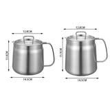 Stainless Filter Fine Mesh Tank Container Jug Large Capacity Storage Can Oil Strainer Pot Kitchen Cooking Tools