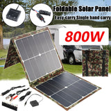 800W Foldable Camping Solar Power Bank Station - Portable Generator Charger for Car, Boat, Caravan & Camp.