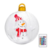 60cm Giant Luminous Christmas Balls With Lights Pvc Outdoor Xmas Iatable Ball Holiday Yard Lawn Porch Decor