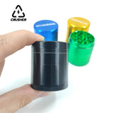 CRUSHER Aluminum Alloy Manual Tobacco Grinder 40mm 4-layer Dry Herb Spice Cutter Compact and Convenien Smoking Accessories