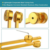 4 Piece Mallet Accessories (4096C, MI528, 128C, OM136.1) Solfeggio, For Chakras, Sound Healing, Stress Relief, Gold