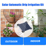 Solar Drip Kit Automatic Irrigation System Set for Garden 7 Timing 30 Watering Modes 32.8FT