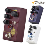 MOSKYAudio Effect Pedal 4 Mode Switch & Volume/Tone/Drive Controls Compact Digital Overdrive Guitar Effector