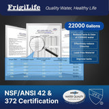 1pack FrigiLife Under Sink Water Filter System, 22K Gallons Ultra High Capacity, Direct Connect Under Counter Drinking Water