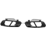 Quad Exhaust Tips Exhaust Tip Stylish Appearance 304 Stainless Steel for Car Accessories for A45 W176 CLA45 C117 2013‑2018