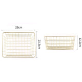 Baskets, Gold 2 Pack Wire Basket, Organizing Storage Crafts Decor Kitchen (Gold )