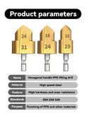 Hexagonal Lifting Drill Bit 20/25/32mm for water pipe maintenance full Open Process PPR lifting hand tool