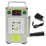 Hand Crank Generator Outdoor Portable Multifunction Hand Cranked Generator 110-220V 12V 5V Charging for Phones Laptop Lantern