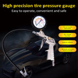 Universal Tire Gauge Meter High-precision Tyre Air Pressure with Iator for Truck Bus Car Bike Vehicle Tester