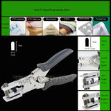 2mm Tearing Pliers Heavy V-shaped/U-shaped Cutting Tool Food Notch Packaging Bag Knotter Plastic Punching hine