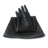 Sandblast hine protection Thickened rubber palm particle anti-slip 1pair Sand Blasting Gloves protective gloves