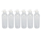 6pcs Clear Plastic Dispenser Empty Refillable Massage Oil Bottle Pump for Shampoo Conditioner