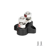 5/16" Terminal Studs M8 48V Junction Block Bus Bar Insulated Dual Heavy Duty Power Distribution Stud Positive Negative RV