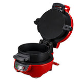 Portable Burger & Omelette Toaster - Breakfast Sandwich & Hamburger Maker with Egg Cooker Ring, Non-Stick for Pancakes