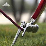 Campingmoon 1PCS Outdoor Multi-purpose Stainless Steel Copper Head Puller Camping Hammer Fixed Tent Nail With Safety Rope