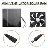 20W Exhaust Air Extractor 6 Inch Mini Ventilator Solar Panel Powered Fan for Dog Chicken House Greenhouse RV