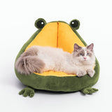 Pet Cat Dog Bed House For Cats Indoor Warm Frog Small Dog Sleep Mat Kitten Kennel Beds Soft Kitten Sleep Mats