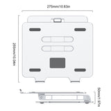 Mobile Phone Holder Data Transmission Hub USB3.0 Ergonomic Laptop Riser Aluminum Vertical Notebook Stand Universal Bracke