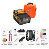 New AI-9 signal light fiber fusion splicer 10 languages freely switch built-in optical power meter and VFL5.0