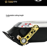 WMARK NG-130 Patented Design Wireless Charging Clipper Professional Barber Tools Type-C Interface Hair Cutter with Base