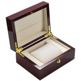 Size Wood Lacquered Glossy Single Watch Box with PU Leather Cushion