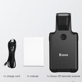 Eyoyo Back Clip Bluetooth Portable Barcode Reader Data Matrix 1D 2D QR Bar Code Scanner Android IOS System